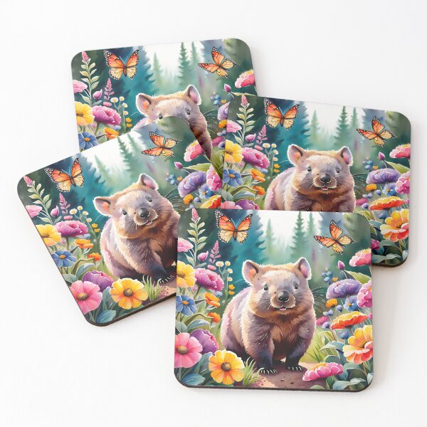 Item preview, Flowery Wombat love designed and sold by J7Simpson.