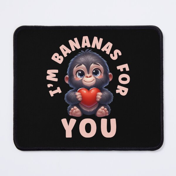 Item preview, I'm Bananas For You- Monkey Valentine designed and sold by TheAnimalZ00.