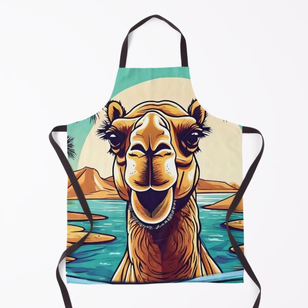 Item preview, Oasis in the desert with camel in the water. designed and sold by Ciervo Primavera.