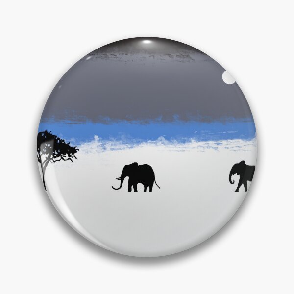 Item preview, blue Cute Elephants , baby elephant , starlit night with moon designed and sold by wrightsonarts.