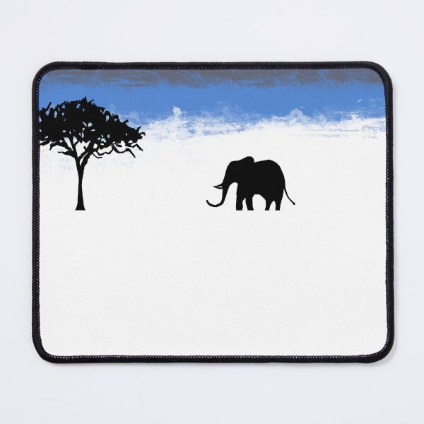 Item preview, blue Cute Elephants , baby elephant , starlit night with moon designed and sold by wrightsonarts.