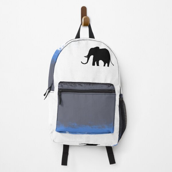 Item preview, blue Cute Elephants , baby elephant , starlit night with moon designed and sold by wrightsonarts.