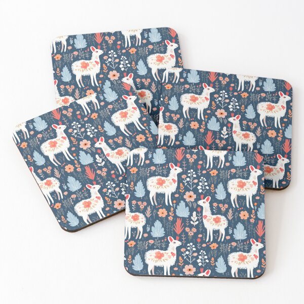Item preview, llamas with wildflowers designed and sold by darkartsflowers.