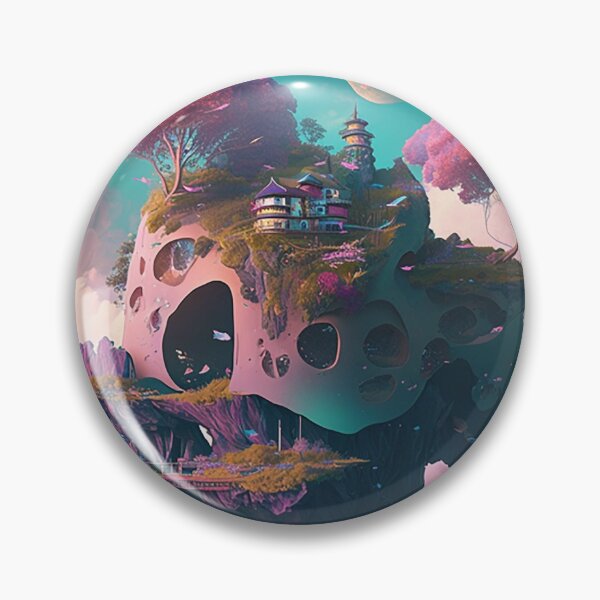 Item preview, Pastel Dreamworld - Ethereal Floating Islands & Fantasy Scapes designed and sold by PaintbrushPlace.