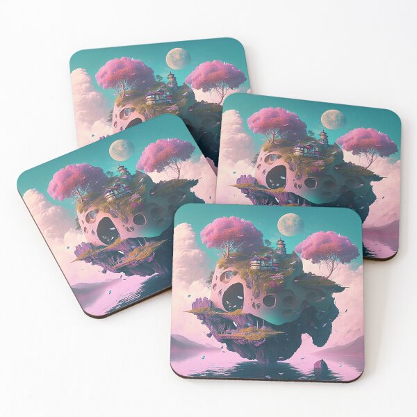 Item preview, Pastel Dreamworld - Ethereal Floating Islands & Fantasy Scapes designed and sold by PaintbrushPlace.