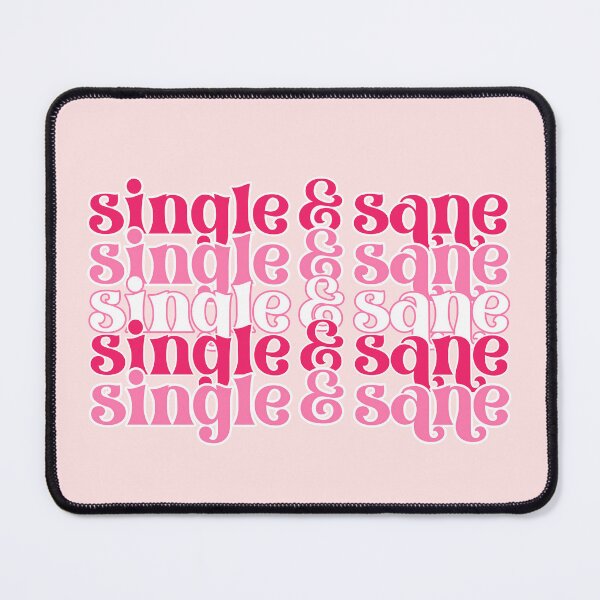 Artikelvorschau, Single & Sane Valentine's Pink entworfen und verkauft von ArtMeetsPizza.