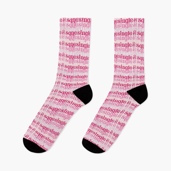 Item preview, Single & Sane Valentine's Pink  designed and sold by ArtMeetsPizza.