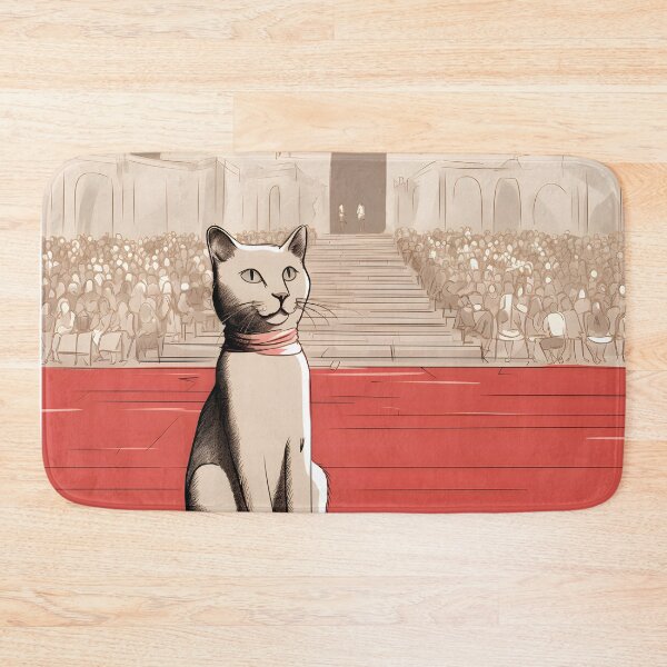 Item preview, Cute Minimalist Cultural Cat Exploring Historical France designed and sold by omerfdln34.