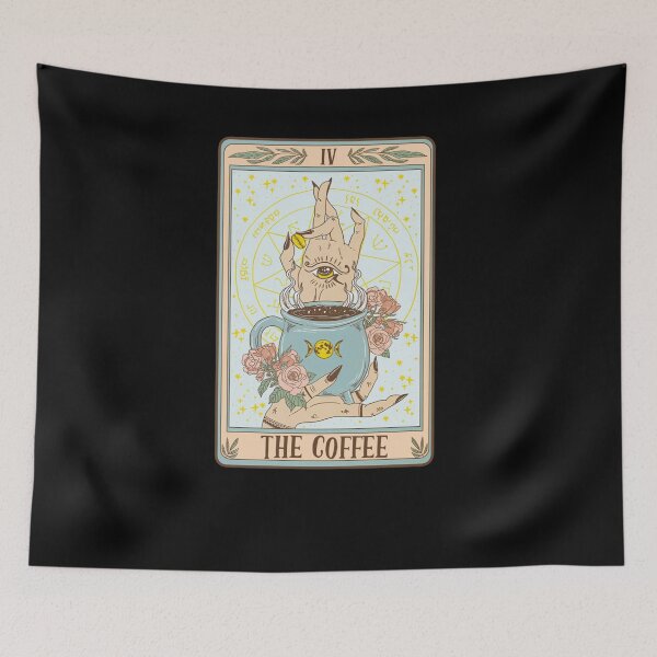 Item preview, The Coffee Funny Coffee Tarot Card Witchy Caffeine Coffee designed and sold by taaddison50.