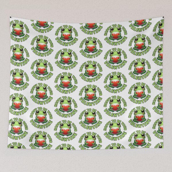 Item preview, Hoppy To Be Your Valentine - Frog Valentine designed and sold by TheAnimalZ00.