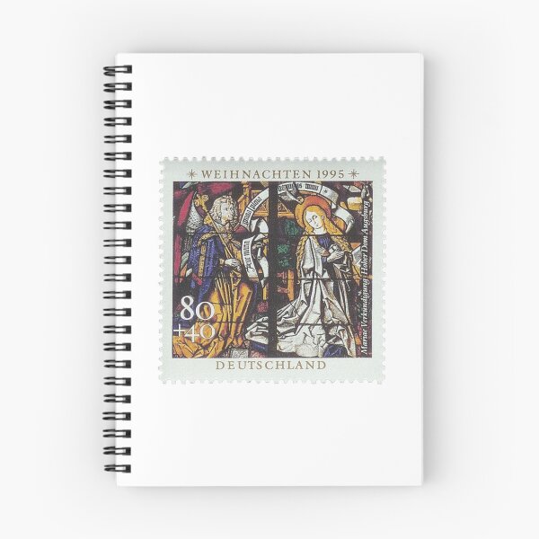 Item preview, Deutsche Post AG stamp from 1995, Mariae Annunciation, details from the Marian window of Augsburg Cathedral designed and sold by HeraldryCabinet.
