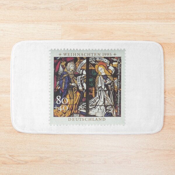 Item preview, Deutsche Post AG stamp from 1995, Mariae Annunciation, details from the Marian window of Augsburg Cathedral designed and sold by HeraldryCabinet.
