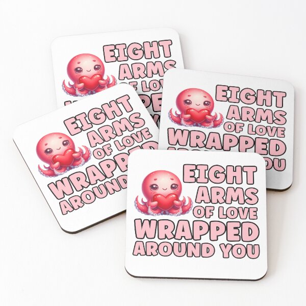 Item preview, Eight Arms Of Love Wrapped Around You - Octopus Valentine designed and sold by TheAnimalZ00.