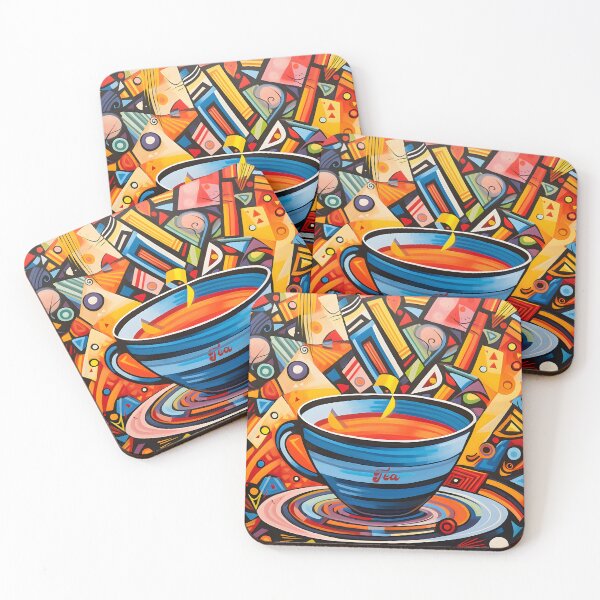 Item preview, Abstract Energy Coffee Cup Art designed and sold by inkArtistryfine.