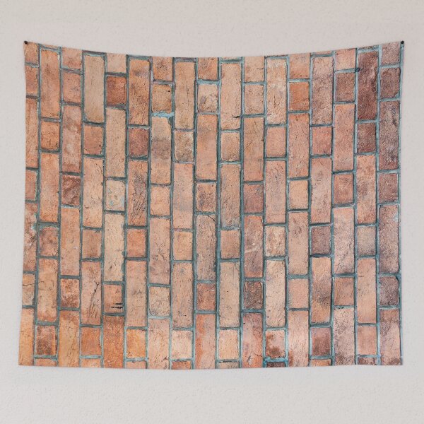 Item preview, red brick wall designed and sold by piakestore.