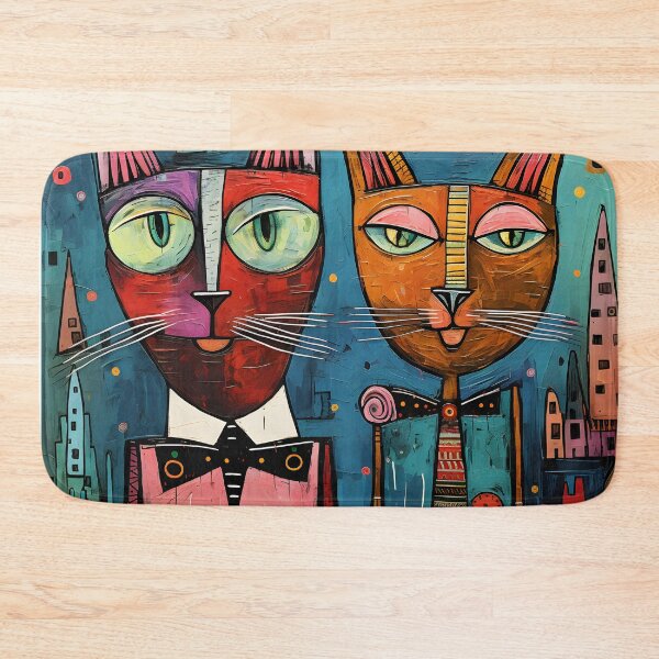 Item preview, Bohemian Art Cute Silly Rainbow Cats  designed and sold by omerfdln34.