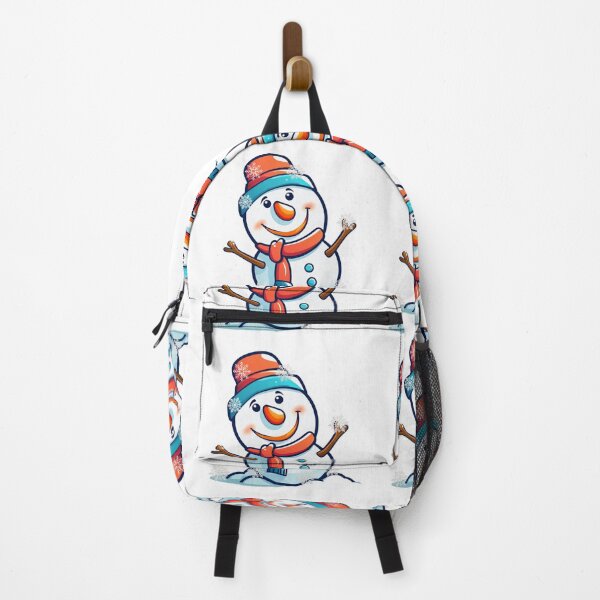 Item preview, Cheerful snowman in a funny hat. designed and sold by Zofia Sosnecka.