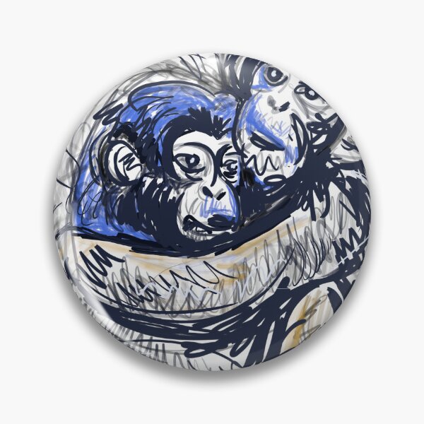 Item preview, Two Monkeys love simi abstract art by kartick dutta | Two Monkeys love designed and sold by KARTICK DUTTA.