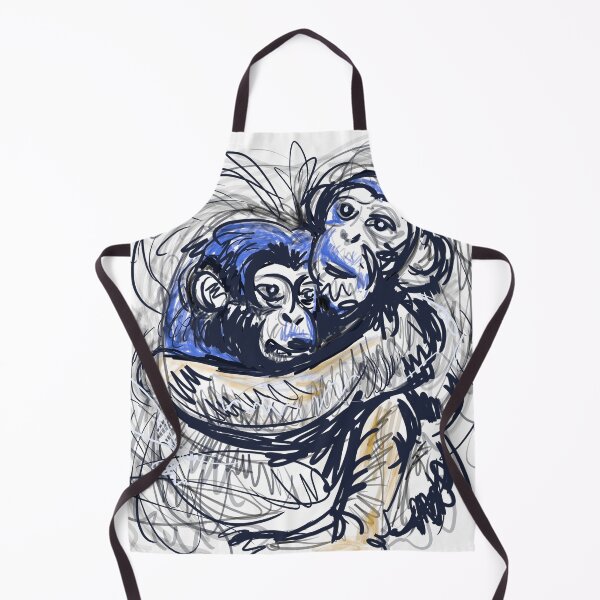 Item preview, Two Monkeys love simi abstract art by kartick dutta | Two Monkeys love designed and sold by KARTICK DUTTA.
