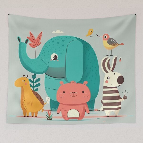 Item preview, Animal Adventure Tales - Bright Cartoon Scenes for Children designed and sold by PaintbrushPlace.