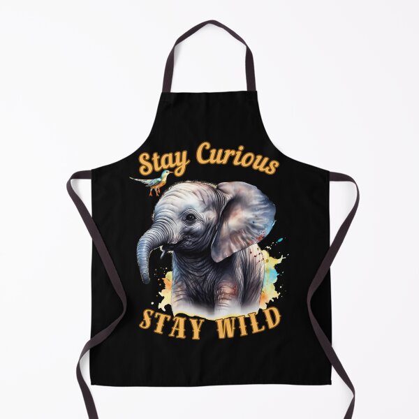 Item preview, Stay Curious, Stay Wild. elephant lover designed and sold by ElephantVibes.