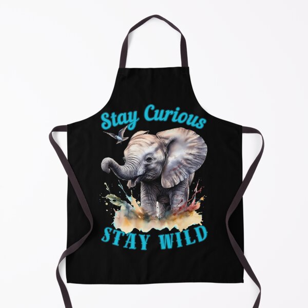 Item preview, Stay Curious, Stay Wild. adorable elephant designed and sold by ElephantVibes.