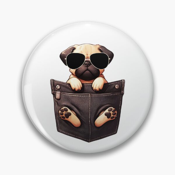 Item preview, Cool Pug In The Pocket designed and sold by TheAnimalZ00.