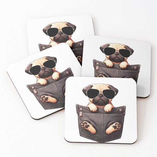 Item preview, Cool Pug In The Pocket designed and sold by TheAnimalZ00.