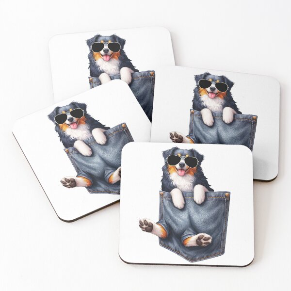 Item preview, Cool Australian Shepherd In The Pocket designed and sold by TheAnimalZ00.