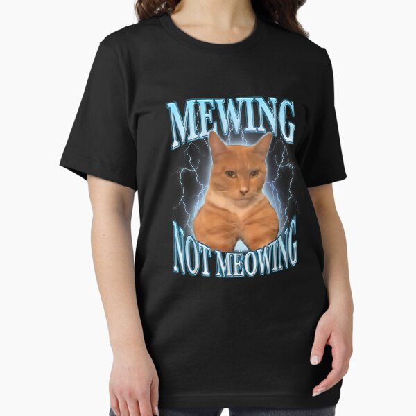 Artikel-Vorschau von Lustiges Katzen-Meme mit miauenden LooksMax Meowing Cat Trend, designt und verkauft von JessieTatum.