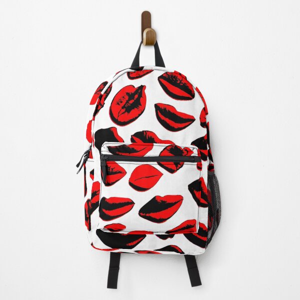 Item preview, Red Lipstick and woman lips retro pattern for elegant girls street wear designed and sold by Carlos Gudino.