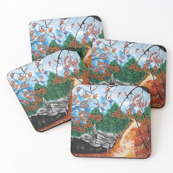 Item preview, landscape path in forest in autumn designed and sold by janjacbu.