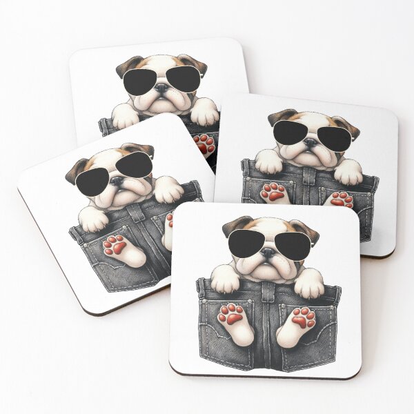 Item preview, Cool Bulldog In The Pocket designed and sold by TheAnimalZ00.