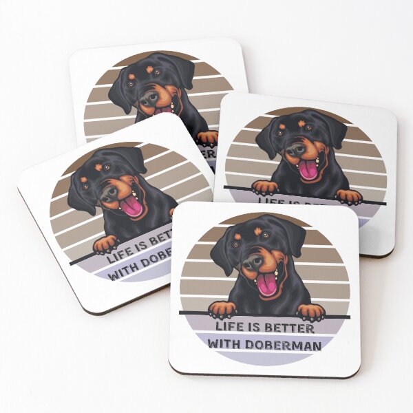 Item preview, Life is better with doberman, best funny gift for Doberman Pinscher lovers Sticker designed and sold by Anu  Ram.