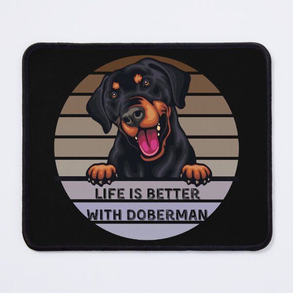 Item preview, Life is better with doberman, best funny gift for Doberman Pinscher lovers Sticker designed and sold by Anu Ram.