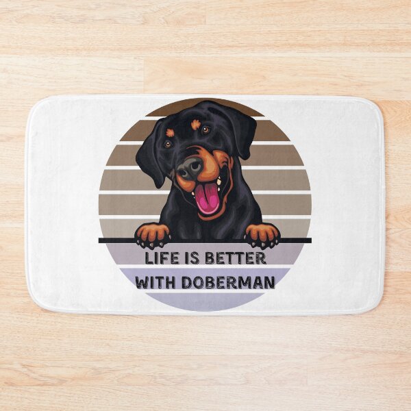 Item preview, Life is better with doberman, best funny gift for Doberman Pinscher lovers Sticker designed and sold by Anu  Ram.