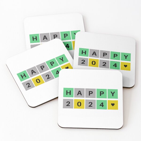 Item preview, Happy Wordle 2024 designed and sold by Entropiverse.