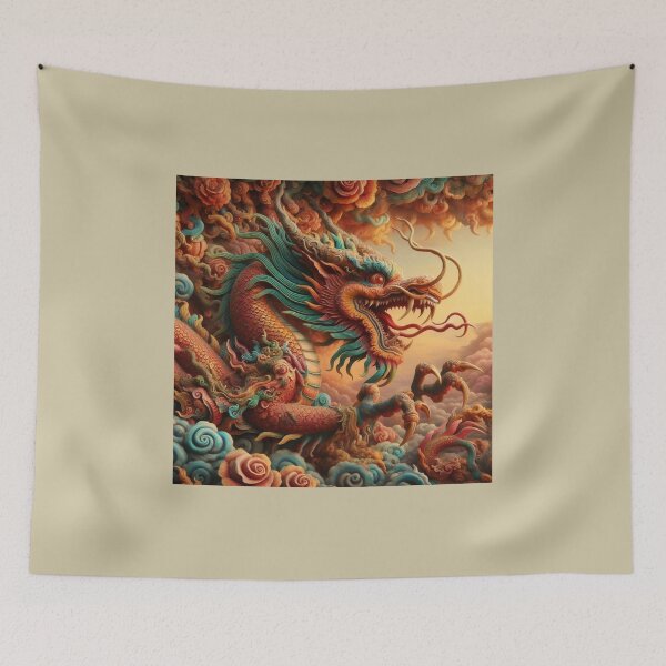 Item preview, Fantasy Dragon zodiac ushering New Year (silvergoldvisionary) designed and sold by SGVisionary.