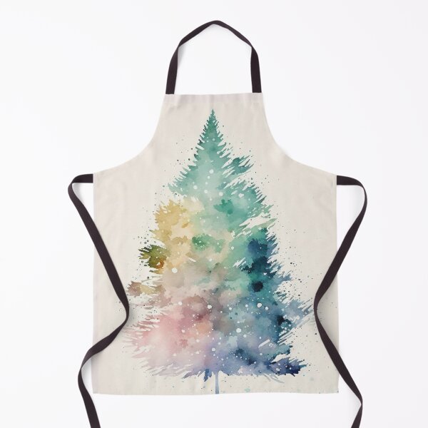 Item preview, Christmas Tree Watercolor Splah Portrait designed and sold by Vicky021.