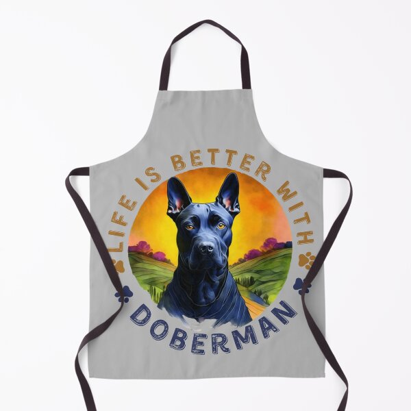 Item preview, Life is better with doberman, best funny gift for Doberman Pinscher lovers Sticker designed and sold by Anu Ram.