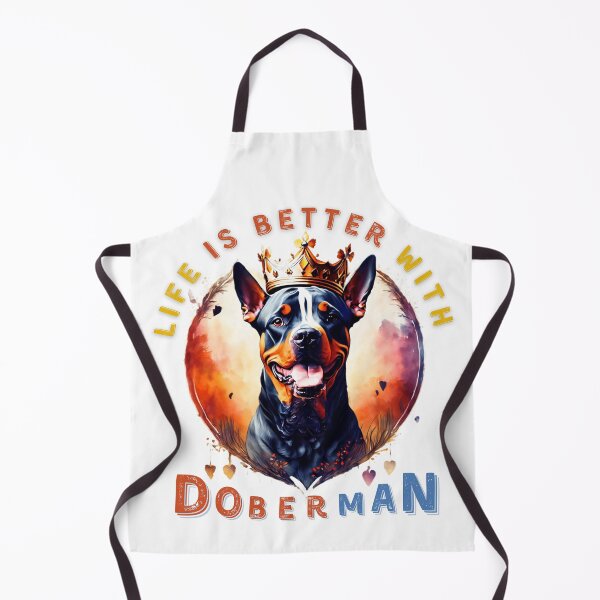 Item preview, Life is better with doberman, best funny gift for Doberman Pinscher lovers Sticker designed and sold by Anu Ram.