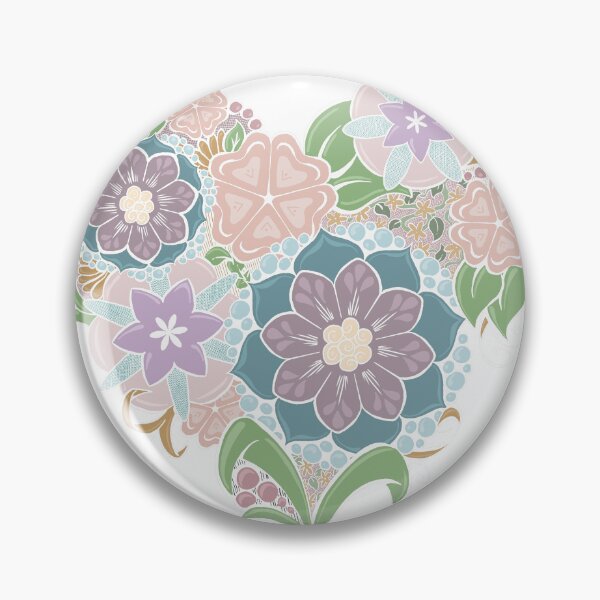 Item preview, Zentangle Floral Heart - white lines and color designed and sold by SuspendedDreams.