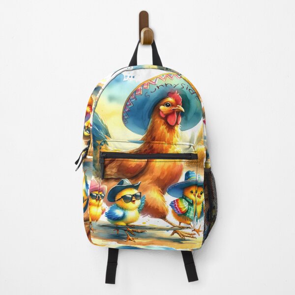 Item preview, Charming Chickens Fiesta Illustration designed and sold by inkArtistryfine.