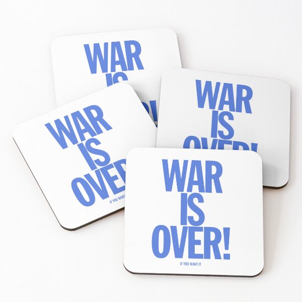 Item preview, War is Over, Yoko Ono John Lennon protest sign sticker / activist  designed and sold by LaundrySalt.