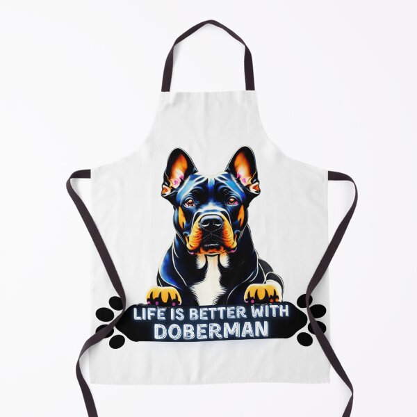 Item preview, Life is better with doberman, best funny gift for Doberman Pinscher lovers Sticker designed and sold by Anu Ram.