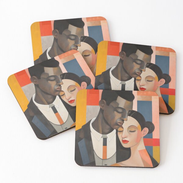 Item preview, Geometric Serenade - greeting card  |  Valentines, Anniversary, Romance, Love designed and sold by OddCorro.