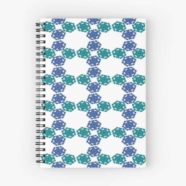 Item preview, green and blue flower in circle patter, clean and clear designed and sold by pipikijung.