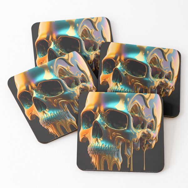 Item preview, Golden Chrome Skull designed and sold by Stevburykingev.