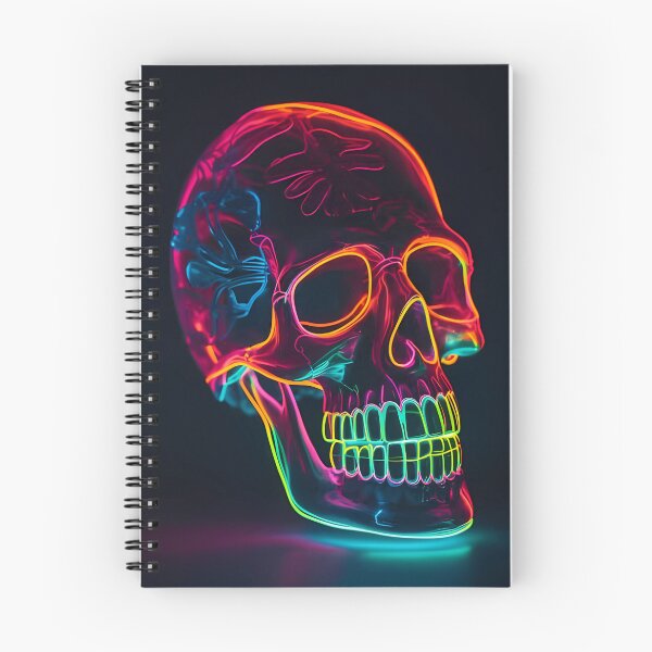 Item preview, Glowing Neon Skull designed and sold by Stevburykingev.