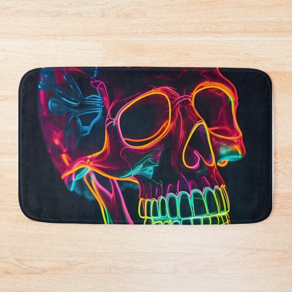 Item preview, Glowing Neon Skull designed and sold by Stevburykingev.